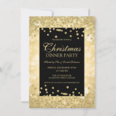 Kerstfeest Gold Glitter Winter Wonder Kaart (Voorkant)