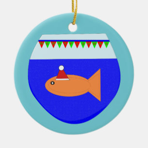 kerstfeest Goldfish Custom Ornament