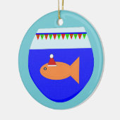 kerstfeest Goldfish Custom Ornament (Links)