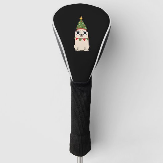 kerstfeest golfheadcover (Voorkant)