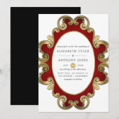  kerstfeest  Gothic Baroque Wedding Kaart (Voorkant / Achterkant)