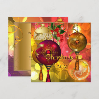 Kerstfeest Goud Geel Groen Rood Xmas Kaart