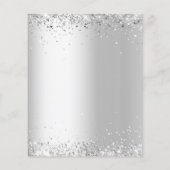 Kerstfeest gouden deur zilveren uitnodiging (Achterkant)