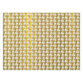 Kerstfeest Gouden Sneeuwman Winter Vakantie Tafelkleed (Voorkant (Horizontaal))