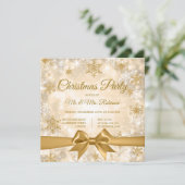 Kerstfeest Gouden Winter Sparkle Lint Kaart (Staand voorkant)