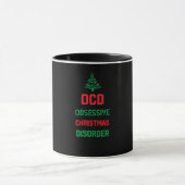 Kerstfeest Grappig cadeau voor familie - Ocd Obses Mok (Midden)