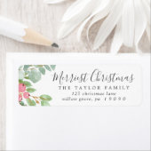 kerstfeest Greenerest Merriest kerstadres Etiket (Insitu)