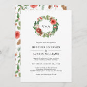 Kerstfeest Greenery Holiday Weddenschap Kaart (Voorkant / Achterkant)