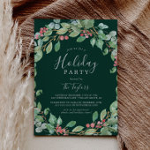 kerstfeest Greenery Wreath Holiday Kaart