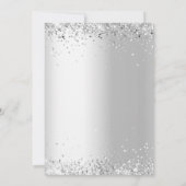 Kerstfeest groen gouden deur zilver kaart (Achterkant)