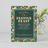 Kerstfeest groene gouden bessen Kerstmis liefdadig