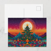 KERSTFEEST GROETEN FEESTDAGENKAART (Voorkant / Achterkant)