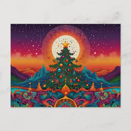 KERSTFEEST GROETEN FEESTDAGENKAART (Voorkant)