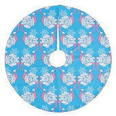 kerstfeest grote dane fleece kerstboom rok (Voorkant)