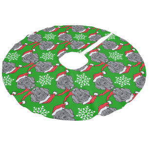 kerstfeest grote dane imitatie linnen kerstboom kleed