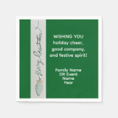 Kerstfeest gunst servet (Voorkant)