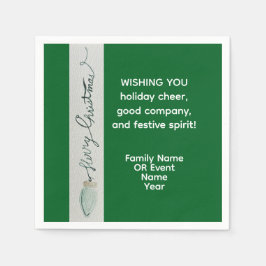 Kerstfeest gunst servet