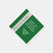 Kerstfeest gunst servet (Hoek)