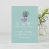 Kerstfeest Handgetekende Kerstboom Doodle Kaart (Staand voorkant)