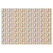 Kerstfeest Happy Birthday Tablecloth Tafelkleed (Voorkant (Horizontaal))