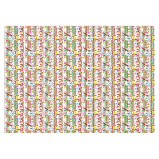 Kerstfeest Happy Birthday Tablecloth Tafelkleed (Voorkant (Horizontaal))