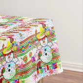 Kerstfeest Happy Birthday Tablecloth Tafelkleed (Voorbeeld)