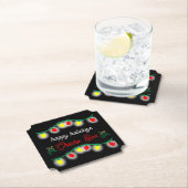 Kerstfeest Happy Hour Promotie Kartonnen Onderzetters (Insitu)