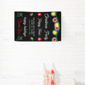 Kerstfeest Happy Hour Promotie Spandoek (Insitu)