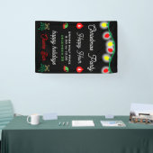 Kerstfeest Happy Hour Promotie Spandoek (Beurs)