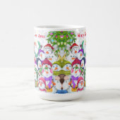 Kerstfeest Happy Snowmans Celebration Mok Gift (Center)