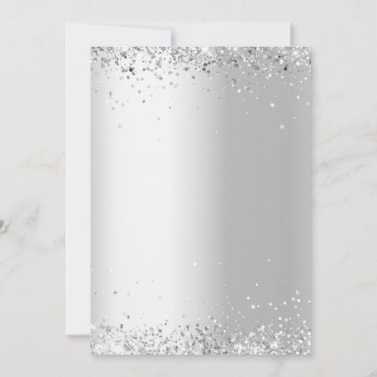 Kerstfeest herten groen zilver nordic kaart (Achterkant)