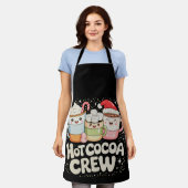 Kerstfeest Hot Cocoa Crew Kerstvakantie Familie Schort (Gedragen)