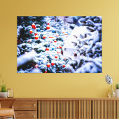 Kerstfeest Idyll geweldig Canvas Afdruk (Insitu (Woonkamer))