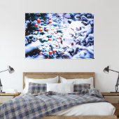 Kerstfeest Idyll geweldig Canvas Afdruk (Insitu (Slaapkamer))