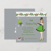 Kerstfeest Iers feest Kaart (Voorkant / Achterkant)