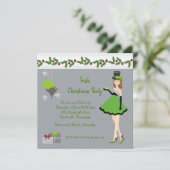 Kerstfeest Iers feest Kaart (Staand voorkant)