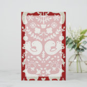 Kerstfeest II Briefpapier (Staand voorkant)