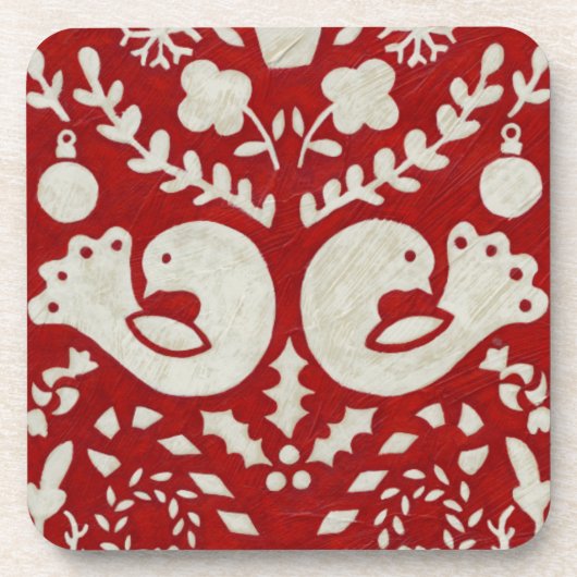 Kerstfeest II Drankjes Onderzetter (Voorkant)