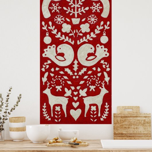 Kerstfeest II Poster (Keuken)