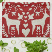 Kerstfeest II Theedoek (Gevouwen)