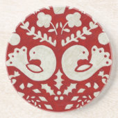 Kerstfeest II Zandsteen Onderzetter (Voorkant)