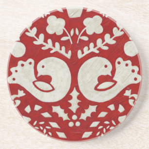 Kerstfeest II Zandsteen Onderzetter