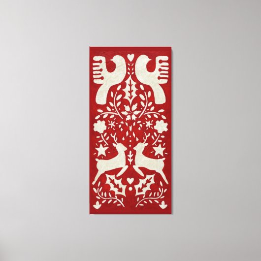 Kerstfeest Ik Canvas Afdruk (Voorkant)