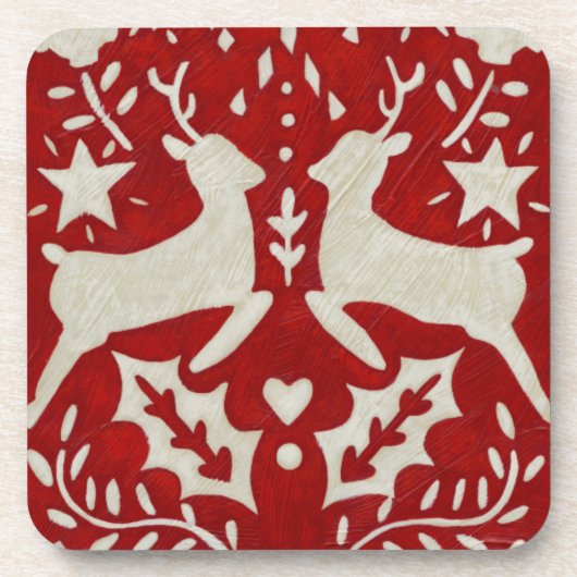 Kerstfeest Ik Drankjes Onderzetter (Voorkant)