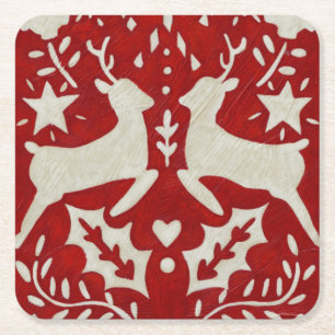 Kerstfeest Ik Kartonnen Onderzetters