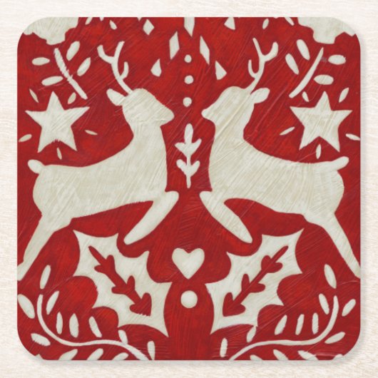 Kerstfeest Ik Kartonnen Onderzetters (Voorkant)