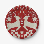 Kerstfeest Ik Papieren Bordje (Voorkant)