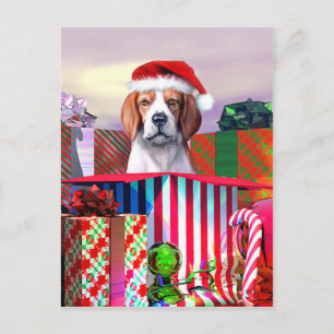 Kerstfeest in Beagle Feestdagenkaart