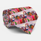 Kerstfeest in Beagle Stropdas (Opgerold)