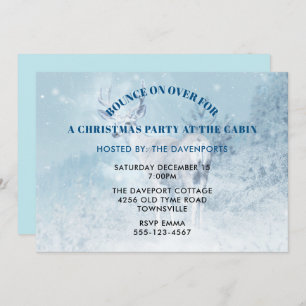 Kerstfeest in Cabin Wild Deer met Antler Kaart